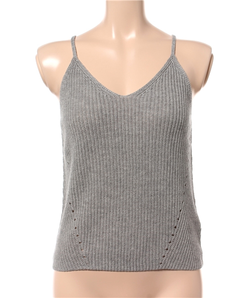 MOUSSY（マウジー）の「KNIT CAMI（キャミソール・レディース・ブラック/ピンク/グレー・FREE）」の9枚目の写真