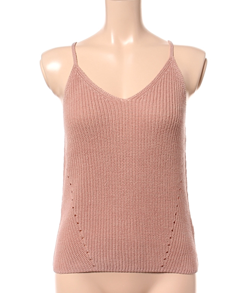 MOUSSY（マウジー）の「KNIT CAMI（キャミソール・レディース・ブラック/ピンク/グレー・FREE）」の10枚目の写真