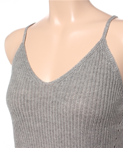 MOUSSY（マウジー）の「KNIT CAMI（キャミソール・レディース・ブラック/ピンク/グレー・FREE）」の6枚目の写真