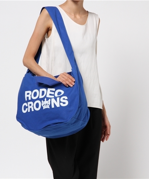 RODEO CROWNS WIDE BOWL(ロデオクラウンズワイドボウル)の「RODEO 2WAY キャンバスバック(ショルダーバッグ・レディース・カモフラージュ/ブラック/ピンク/ブルー/オフホワイト・FREE)」の15枚目の写真