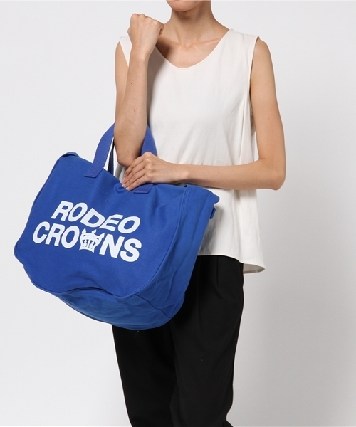 RODEO CROWNS WIDE BOWL(ロデオクラウンズワイドボウル)の「RODEO 2WAY キャンバスバック(ショルダーバッグ・レディース・カモフラージュ/ブラック/ピンク/ブルー/オフホワイト・FREE)」の16枚目の写真