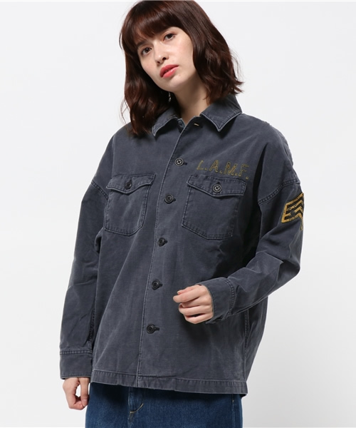 ヒステリックグラマーシャツミリタリーサファリシャツ/ブルゾンTシャツパーカー HYSTERIC GLAMOUR（ヒステリックグラマー）の「JT/JOHNNY FUCKIN