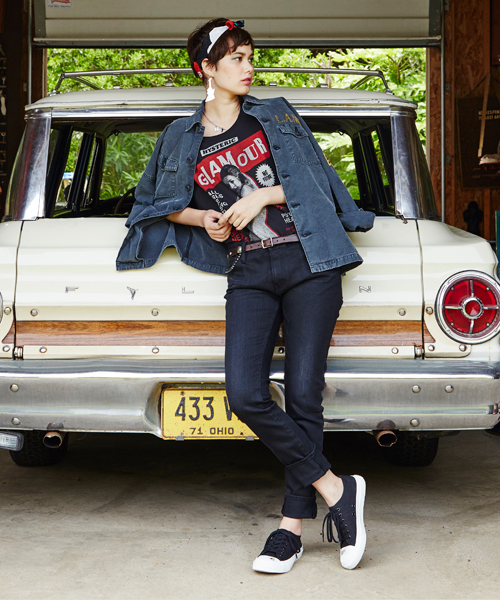 HYSTERIC GLAMOUR（ヒステリックグラマー）の「JT/JOHNNY FUCKIN THUNDERS刺繍 ミリタリーBIG SH（シャツ/ブラウス・レディース・ベージュ/カーキ/ブラック・FREE）」の9枚目の写真