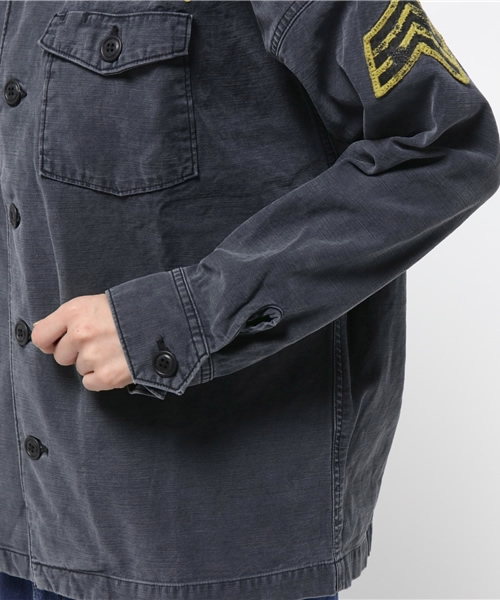 HYSTERIC GLAMOUR（ヒステリックグラマー）の「JT/JOHNNY FUCKIN THUNDERS刺繍 ミリタリーBIG SH（シャツ/ブラウス・レディース・ベージュ/カーキ/ブラック・FREE）」の19枚目の写真