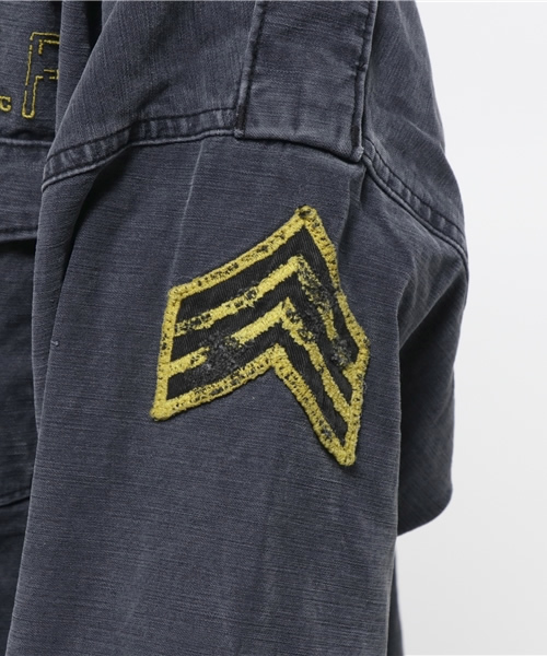 HYSTERIC GLAMOUR（ヒステリックグラマー）の「JT/JOHNNY FUCKIN THUNDERS刺繍 ミリタリーBIG SH（シャツ/ブラウス・レディース・ベージュ/カーキ/ブラック・FREE）」の10枚目の写真