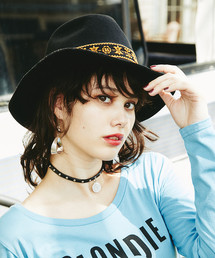 HYSTERIC GLAMOUR | EMBROIDERY RIBBON フェルトハット(ハット)
