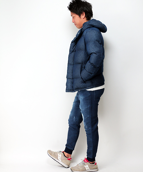 VENCEEXCHANGE（ヴァンスエクスチェンジ）の「【BITTER 1月号 掲載商品】BAデニム中綿ブルゾン           （ブルゾン・メンズ・ブルー/ダークネイビー・LARGE/MEDIUM）」の16枚目の写真