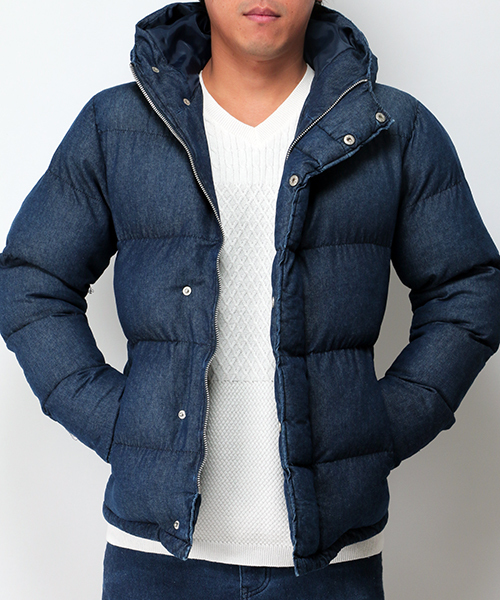 VENCEEXCHANGE（ヴァンスエクスチェンジ）の「【BITTER 1月号 掲載商品】BAデニム中綿ブルゾン           （ブルゾン・メンズ・ブルー/ダークネイビー・LARGE/MEDIUM）」の13枚目の写真