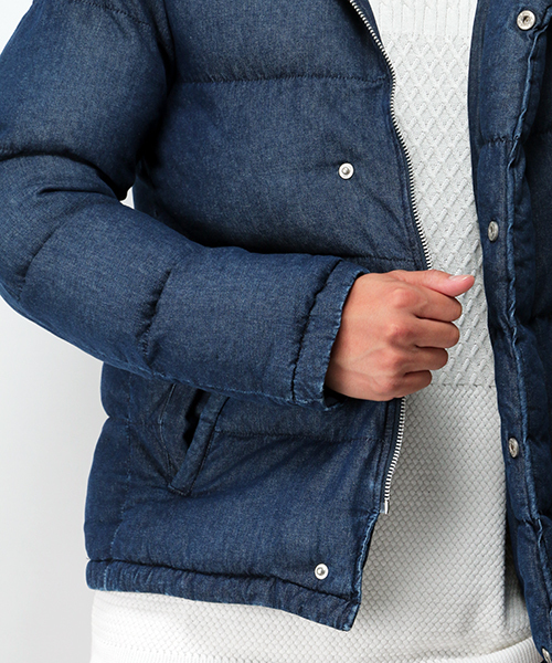 VENCEEXCHANGE（ヴァンスエクスチェンジ）の「【BITTER 1月号 掲載商品】BAデニム中綿ブルゾン           （ブルゾン・メンズ・ブルー/ダークネイビー・LARGE/MEDIUM）」の14枚目の写真