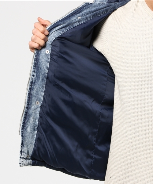 VENCEEXCHANGE（ヴァンスエクスチェンジ）の「【BITTER 1月号 掲載商品】BAデニム中綿ブルゾン           （ブルゾン・メンズ・ブルー/ダークネイビー・LARGE/MEDIUM）」の10枚目の写真