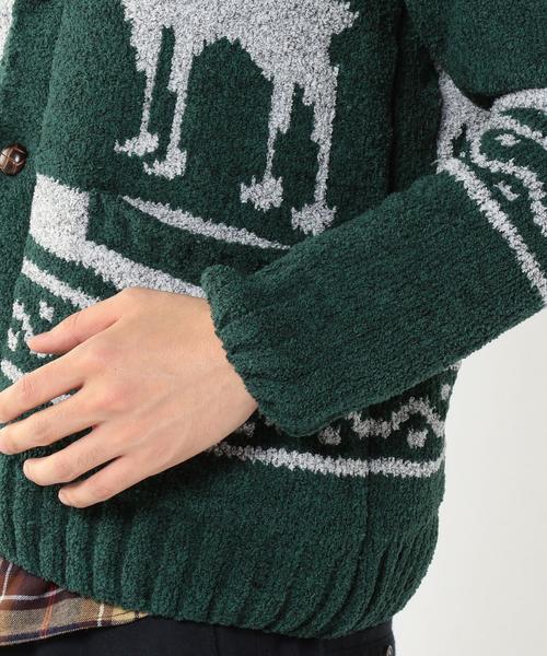 coen（コーエン）の「モールカウチンショールカーディガン（カーディガン/ボレロ・メンズ・ダークグリーン/ダークブラウン・LARGE/SMALL/X-LARGE/MEDIUM）」の12枚目の写真