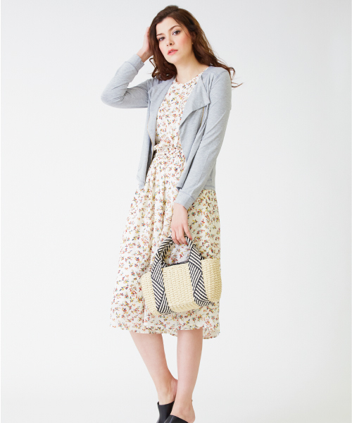 INTERPLANET（インタープラネット）の「ペーパーカゴバッグ（かごバッグ・レディース・カーキ/ベージュ・フリー）」の3枚目の写真