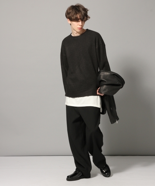 HARE（ハレ）の「エアリーウールニットソー（ニット/セーター・メンズ・ブラック/ブラウン/グレー・SMALL/MEDIUM）」の5枚目の写真