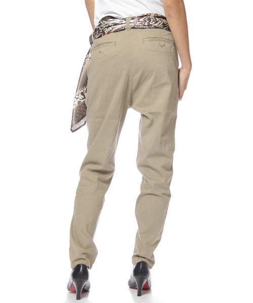 earth music&ecology（アースミュージックアンドエコロジー）の「B-ｽｶｰﾌ付きﾁﾉ/PT（チノパンツ・レディース・ベージュ/カーキ・SMALL/MEDIUM/LARGE）」の5枚目の写真