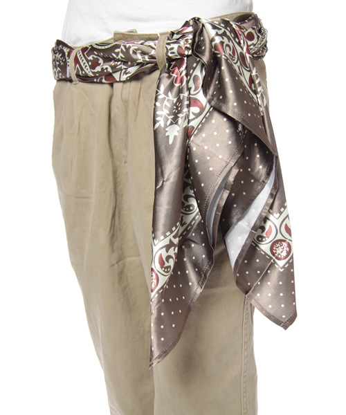 earth music&ecology（アースミュージックアンドエコロジー）の「B-ｽｶｰﾌ付きﾁﾉ/PT（チノパンツ・レディース・ベージュ/カーキ・SMALL/MEDIUM/LARGE）」の6枚目の写真