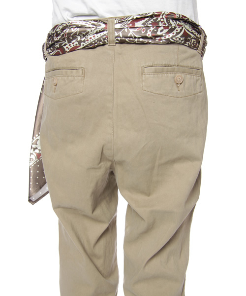 earth music&ecology（アースミュージックアンドエコロジー）の「B-ｽｶｰﾌ付きﾁﾉ/PT（チノパンツ・レディース・ベージュ/カーキ・SMALL/MEDIUM/LARGE）」の7枚目の写真