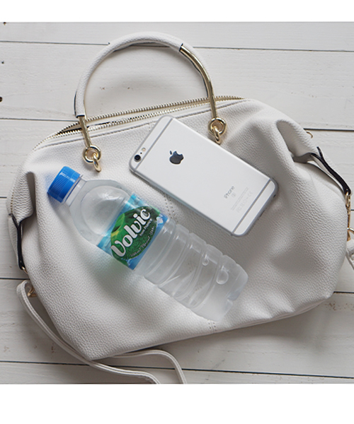 laboratory work（ラボラトリーワーク）の「メタルハンドル2WAYバック（ハンドバッグ・レディース・グレイッシュベージュ/オフホワイト/レッド・フリー）」の19枚目の写真