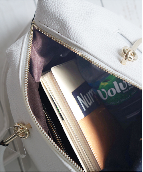 laboratory work（ラボラトリーワーク）の「メタルハンドル2WAYバック（ハンドバッグ・レディース・グレイッシュベージュ/オフホワイト/レッド・フリー）」の20枚目の写真