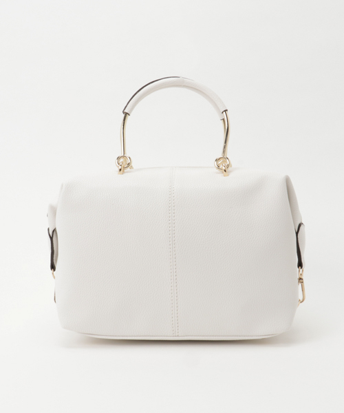 laboratory work（ラボラトリーワーク）の「メタルハンドル2WAYバック（ハンドバッグ・レディース・グレイッシュベージュ/オフホワイト/レッド・フリー）」の16枚目の写真