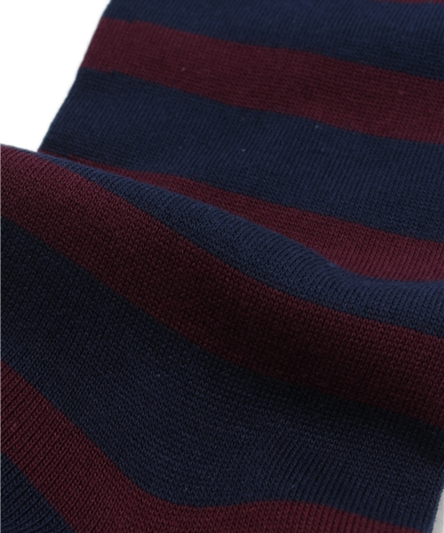 SHIPS(シップス)の「SD: ボーダー ソックス(ソックス/靴下・メンズ・グレー/チャコールグレー/ブラック/ブラウン/オリーブ/ネイビー・ONE SIZE)」の8枚目の写真