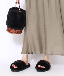 ASZAKKA | ファーファーモコモコＳＤ【靴】(サンダル)