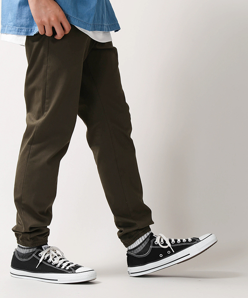 WEGO（ウィゴー）の「WEGO/サークルストレッチジョガーパンツ（チノパンツ・メンズ・ブラック/ベージュ/カーキ・SMALL/MEDIUM/LARGE）」の3枚目の写真