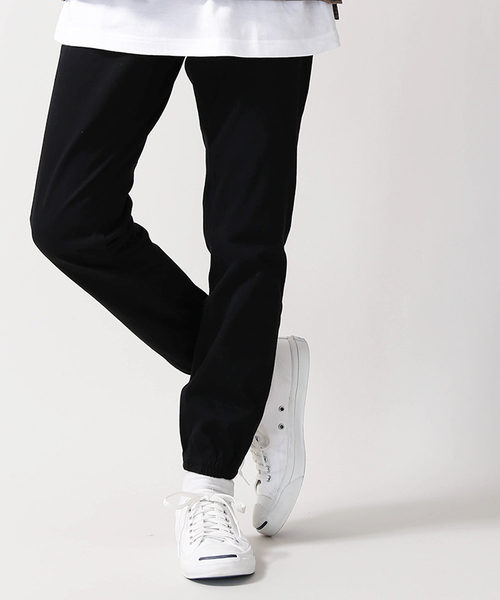 WEGO（ウィゴー）の「WEGO/サークルストレッチジョガーパンツ（チノパンツ・メンズ・ブラック/ベージュ/カーキ・SMALL/MEDIUM/LARGE）」の2枚目の写真