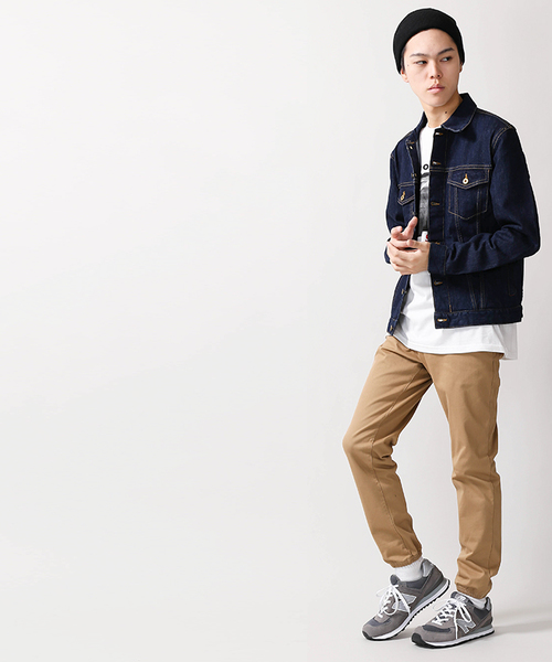 WEGO（ウィゴー）の「WEGO/サークルストレッチジョガーパンツ（チノパンツ・メンズ・ブラック/ベージュ/カーキ・SMALL/MEDIUM/LARGE）」の21枚目の写真