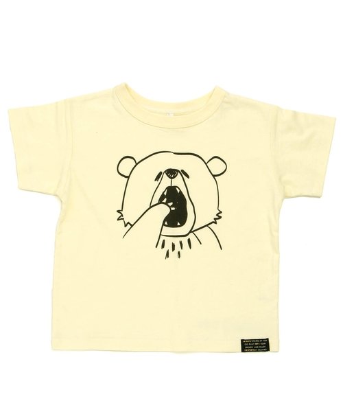 BREEZE（ブリーズ）の「ネット限定4色2柄どうぶつTシャツ（Tシャツ/カットソー・キッズ・キャメル/クリーム/グリーン/サーモンピンク・140/80/110/130/100/120/90/95）」の2枚目の写真