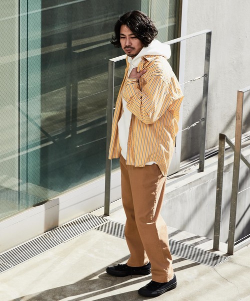 CIAOPANIC（チャオパニック）の「ストライプギャザーシャツ（シャツ/ブラウス・メンズ・ネイビー/イエロー/ブルー・SMALL/MEDIUM/LARGE）」の13枚目の写真