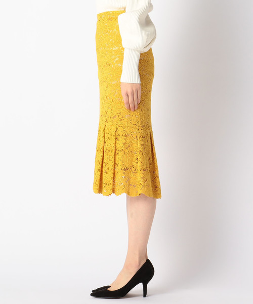 Liesse（リエス）の「ラッセルレースマーメイドスカート（スカート・レディース・イエロー/ネイビー・L/M/S）」の3枚目の写真