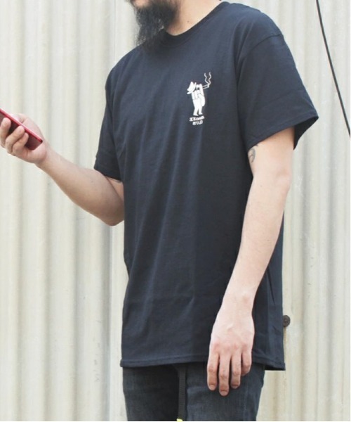 Port(ポート)の「【 eyedy / アイディー 】MS WEED TEE(Tシャツ/カットソー・メンズ・ネイビー/ブラック・M/XXL/L/XL/XXX-LARGE)」の1枚目の写真