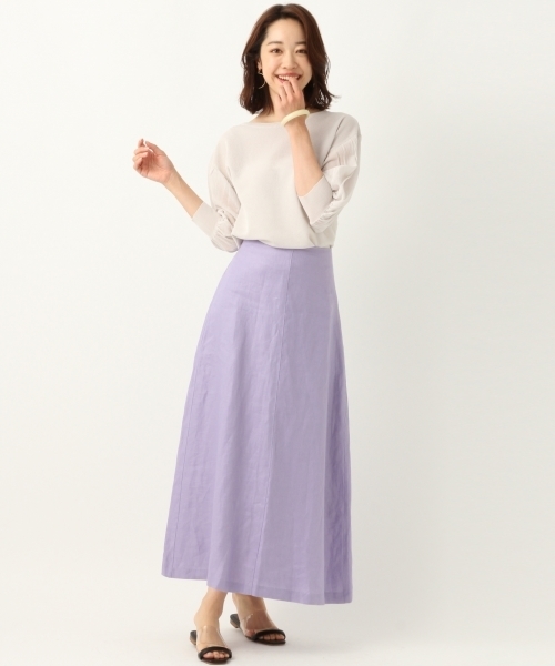 A part by（アパートバイ）の「16GRyPoシースルーBN6S　798506（ニット/セーター・レディース・ライトグレー/ブラック/ベージュ・FREE）」の4枚目の写真