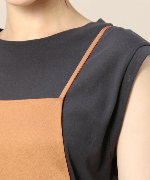 BEAUTY&amp;YOUTH UNITED ARROWS - TAN トリミングキャミ 新品UNITED ARROWS BEAUTY&YOUTHセットアップキャミパンツ