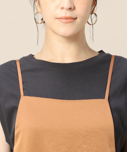 BEAUTY&YOUTH UNITED ARROWS（ビューティーアンドユースユナイテッドアローズ）の「BY サテンキャミソールワンピース -手洗い可能- ◆（ワンピース・レディース・ブラウン/ワインレッド/ブラック・FREE）」の11枚目の写真