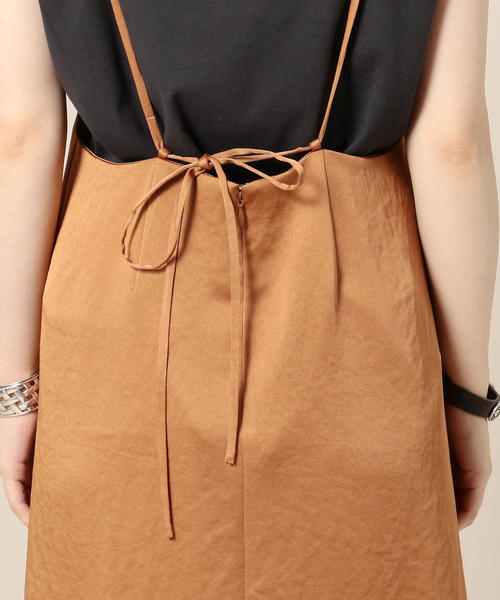 BEAUTY&YOUTH UNITED ARROWS（ビューティーアンドユースユナイテッドアローズ）の「BY サテンキャミソールワンピース -手洗い可能- ◆（ワンピース・レディース・ブラウン/ワインレッド/ブラック・FREE）」の15枚目の写真