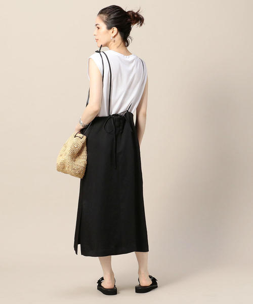 BEAUTY&YOUTH UNITED ARROWS（ビューティーアンドユースユナイテッドアローズ）の「BY サテンキャミソールワンピース -手洗い可能- ◆（ワンピース・レディース・ブラウン/ワインレッド/ブラック・FREE）」の16枚目の写真