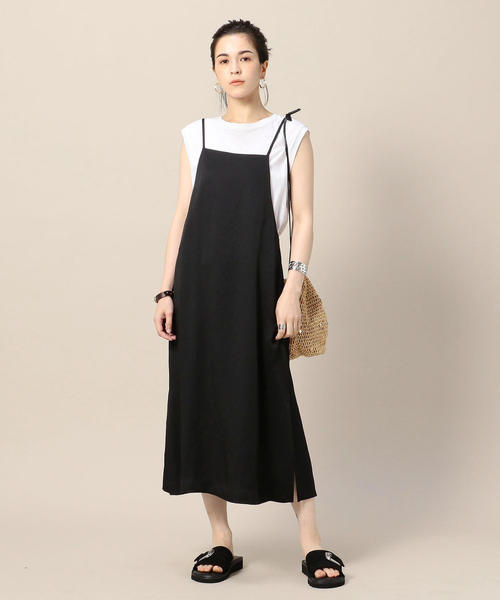 BEAUTY&YOUTH UNITED ARROWS（ビューティーアンドユースユナイテッドアローズ）の「BY サテンキャミソールワンピース -手洗い可能- ◆（ワンピース・レディース・ブラウン/ワインレッド/ブラック・FREE）」の17枚目の写真