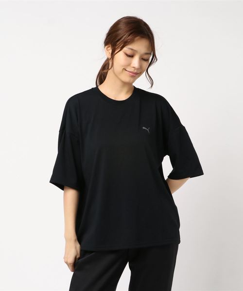 PUMA(プーマ)の「SG X PUMA TEE DC3(Tシャツ/カットソー・レディース・ブラック/レッド・SMALL/MEDIUM/LARGE/X-SMALL)」の2枚目の写真