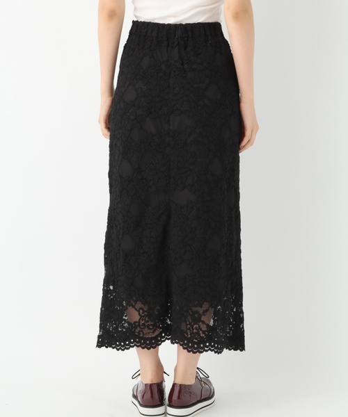 GLOBAL WORK（グローバルワーク）の「レースナロースカート/808102（スカート・レディース・ブラック/ベージュ/カーキ・MEDIUM/LARGE）」の11枚目の写真