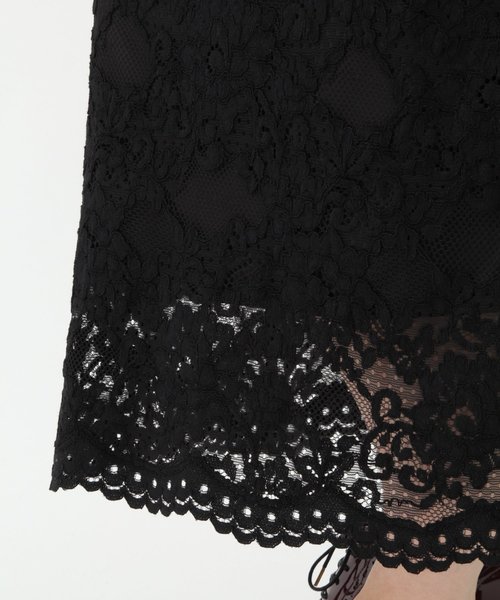 GLOBAL WORK（グローバルワーク）の「レースナロースカート/808102（スカート・レディース・ブラック/ベージュ/カーキ・MEDIUM/LARGE）」の7枚目の写真