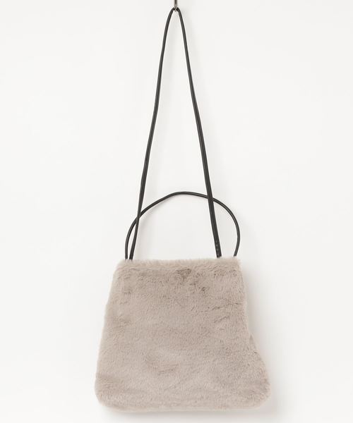 KOBE LETTUCE（コウベレタス）の「ボア＆エコファー2wayショルダーバッグ（ショルダーバッグ・レディース・ブラック/ベージュ/グレー/ピンク/アイボリー/ホワイト系その他/レオパード/ブラウン系その他・FREE）」の18枚目の写真