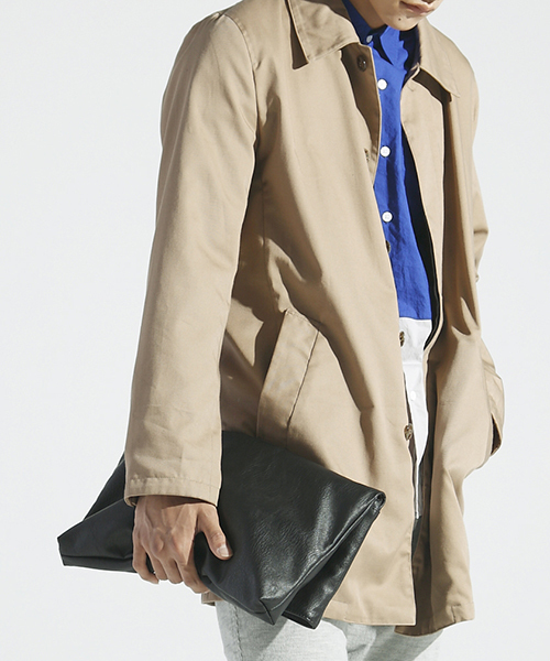 WEGO（ウィゴー）の「WEGO/2WAYハーフクラッチバッグ（クラッチバッグ・メンズ・ブラック/ブラウン/ネイビー・FREE）」の2枚目の写真