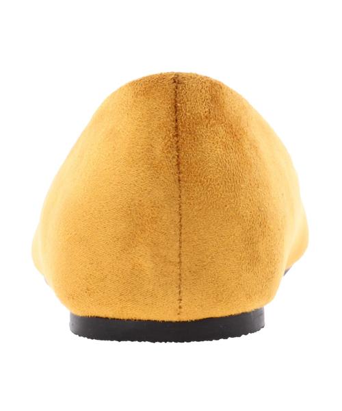 AMERICAN HOLIC（アメリカンホリック）の「ボアフラットポインテッドパンプス（パンプス・レディース・マスタード/ダークネイビー/ピンク/グレー・S/M/L）」の9枚目の写真