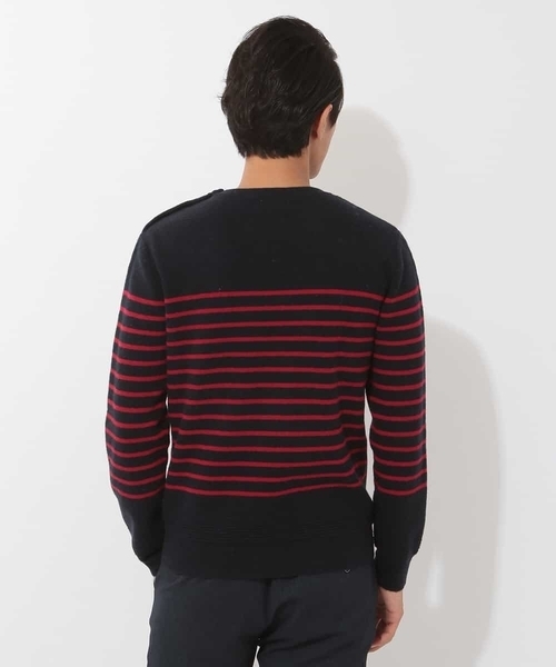 MK MICHEL KLEIN HOMME （エムケーミッシェルクランオム）の「ニット（ハーフミラノ）（ニット/セーター・メンズ・ホワイト/ブラック/ネイビー・46/48/40/51）」の5枚目の写真