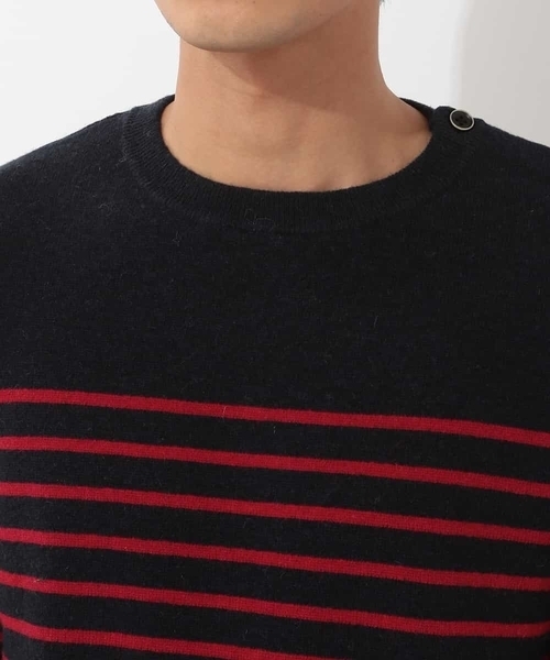 MK MICHEL KLEIN HOMME （エムケーミッシェルクランオム）の「ニット（ハーフミラノ）（ニット/セーター・メンズ・ホワイト/ブラック/ネイビー・46/48/40/51）」の6枚目の写真