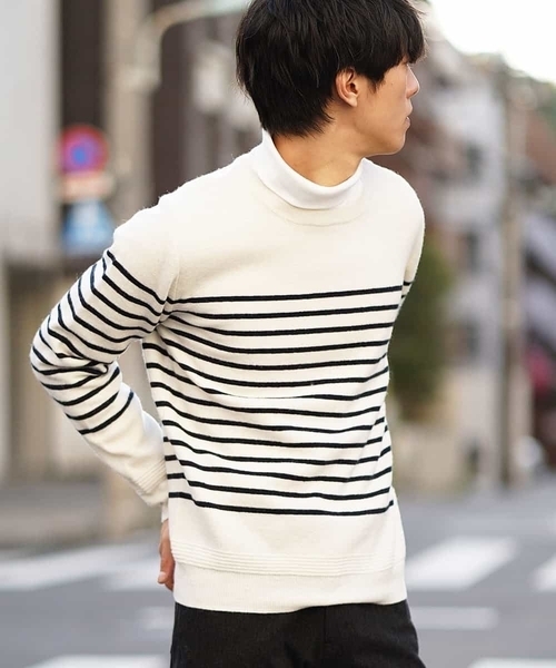 MK MICHEL KLEIN HOMME （エムケーミッシェルクランオム）の「ニット（ハーフミラノ）（ニット/セーター・メンズ・ホワイト/ブラック/ネイビー・46/48/40/51）」の11枚目の写真