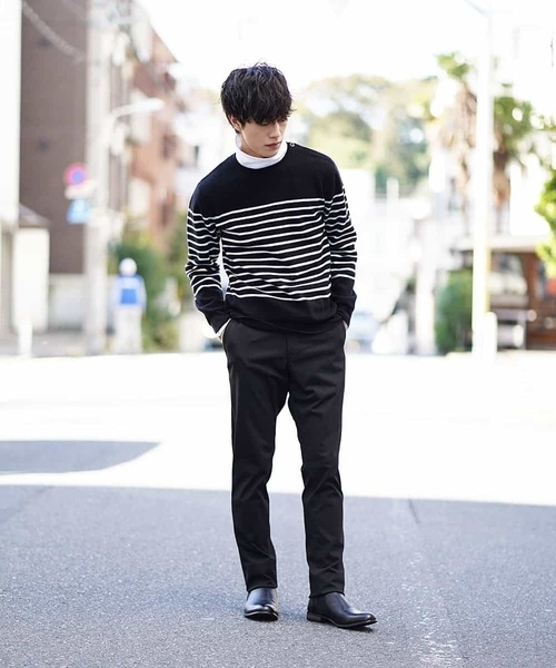 MK MICHEL KLEIN HOMME （エムケーミッシェルクランオム）の「ニット（ハーフミラノ）（ニット/セーター・メンズ・ホワイト/ブラック/ネイビー・46/48/40/51）」の13枚目の写真