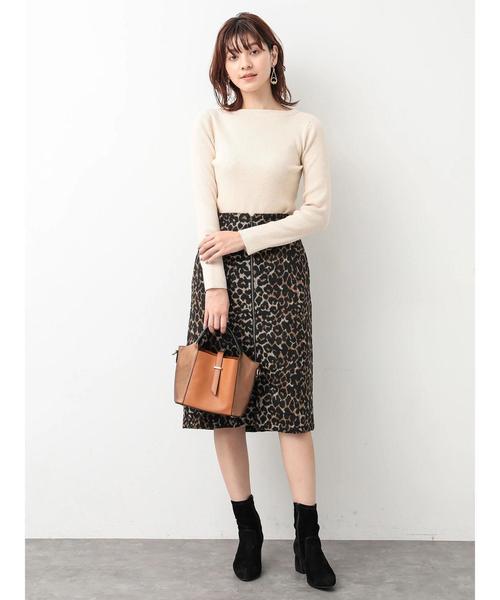 YECCA VECCA（イェッカヴェッカ）の「・レオパードZipスカート（スカート・レディース・ベージュ/ブルー・FREE）」の6枚目の写真