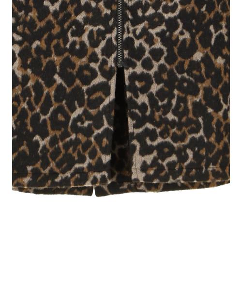 YECCA VECCA（イェッカヴェッカ）の「・レオパードZipスカート（スカート・レディース・ベージュ/ブルー・FREE）」の11枚目の写真